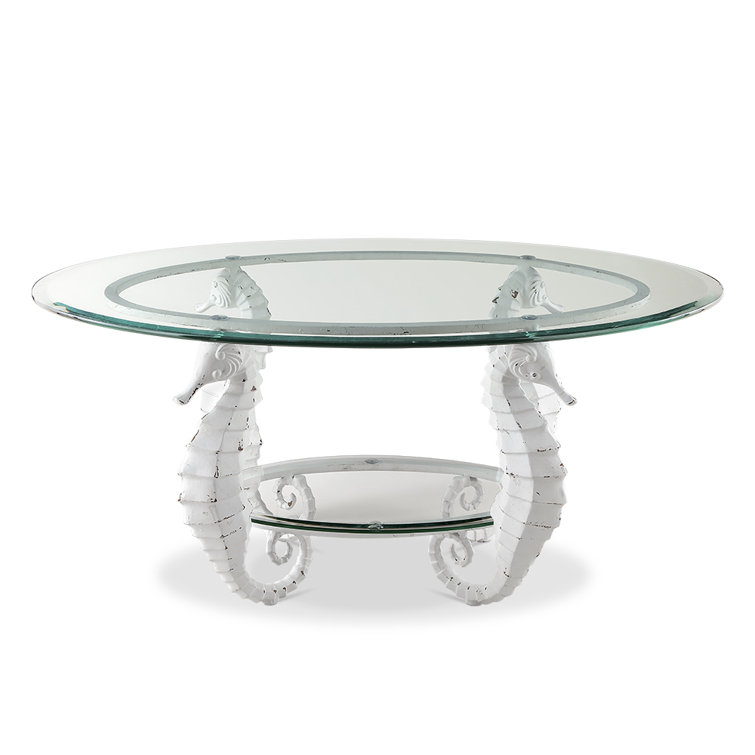 Rosecliff Heights Seahorse Coffee Glass Table Wayfair.ca